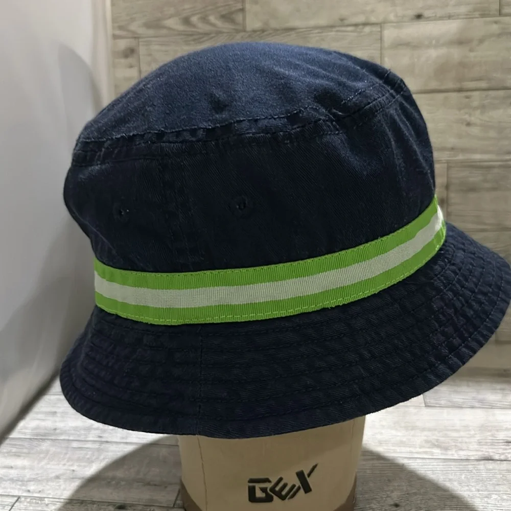 Blue turtle summer beach bucket hat - Picture 4 of 6